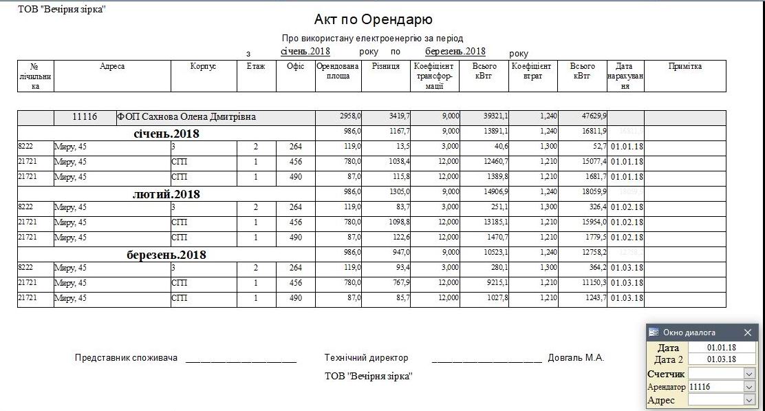 программа по учету электроэнергии для предприятий и организаций программа по учету и анализу использования электроэнергии
компьютерные программы для предприятий электроэнергетики учет электроэнергии украина программа компьютерная программа по учету активной и реактивной электроэнергии по подстанции, счетчикам, потребителям, арендаторам для предприятия организации офиса Компьютерная программа расчета потребления электроэнергии арендаторами для предприятия, организации офиса учет потребления электроэнергии в офисах учет коэфициента трансформации потерь в программе